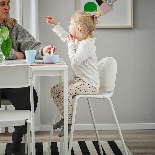 イケア（IKEA） 子ども用チェア ホワイト ホワイト m80589393 VILDGAS