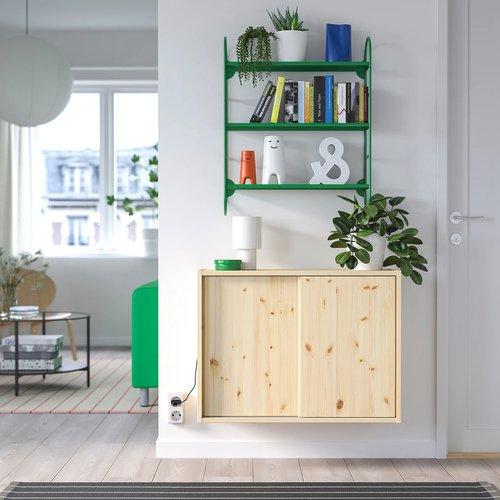 新品 FÄRGSÄTTARE フェルグセッタレ ウォールシェルフ グリーン イケア（IKEA） ウォールシェルフ グリーン 60x16x74 cm 60x16 cm