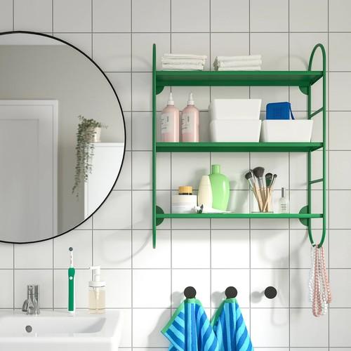 イケア（IKEA） ウォールシェルフ グリーン 60x16x74 cm 60x16 cm