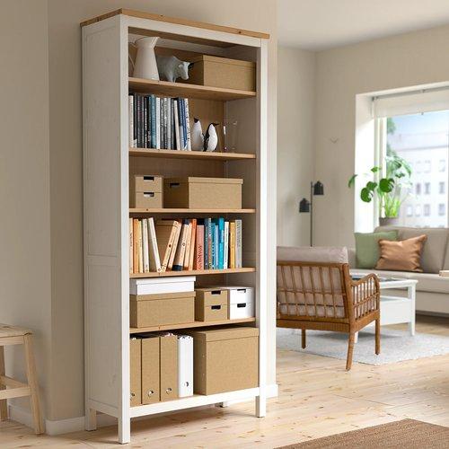 イケア（IKEA） 収納ボックス ふた付き ナチュラル 25x35x16 cm 25x35