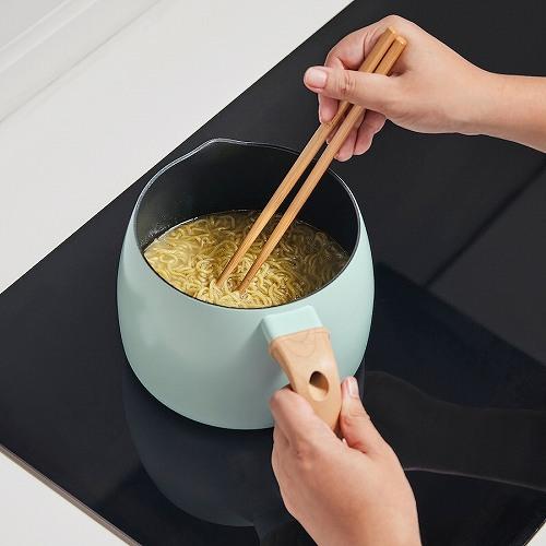 イケア（IKEA） 片手鍋 ふた付き こびりつき防止加工 グリーン 2.3L