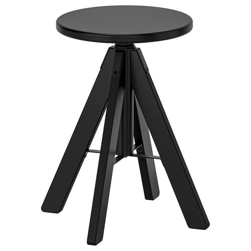 IKEA イケア　ルードストルプ　スツール　ブラック　高さ調整可能44-55cm イケア（IKEA） スツール ブラック 44-55 cm m80610101 RUDSTORP