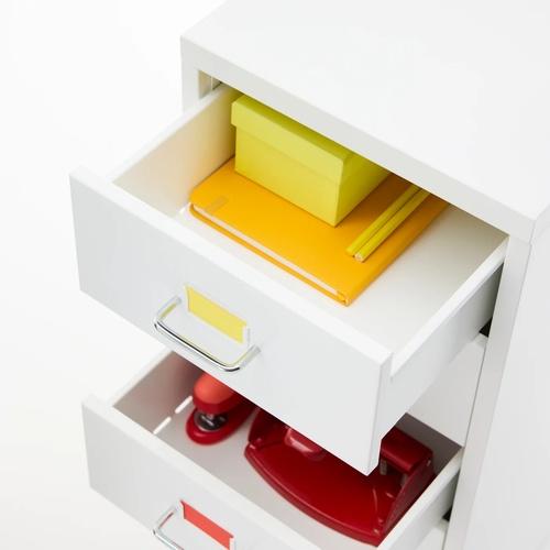イケア（IKEA） 引き出しユニット キャスター付き ホワイト 28x65cm