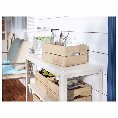 イケア（IKEA） シェルフユニット 室内 屋外用 ベージュ 80x81cm