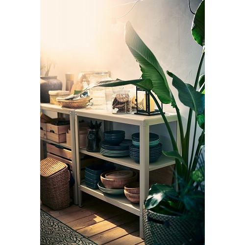 イケア（IKEA） シェルフユニット 室内 屋外用 ベージュ 80x81cm