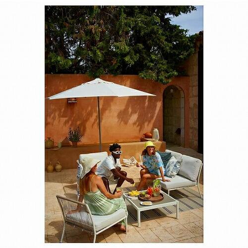 イケア IKEA 1人掛けソファ 屋外用 ホワイト ベージュ m90511186