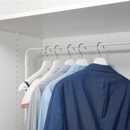 IKEA イケア 洋服ラック(小)ホワイト 白 74x90cm m90512968 MULIG