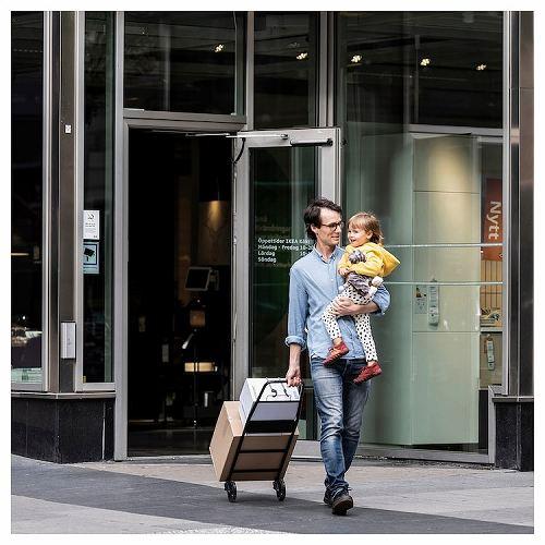 イケア（IKEA） トロリー ブラック 黒 m90516773 RULLEBOR ルッレボル