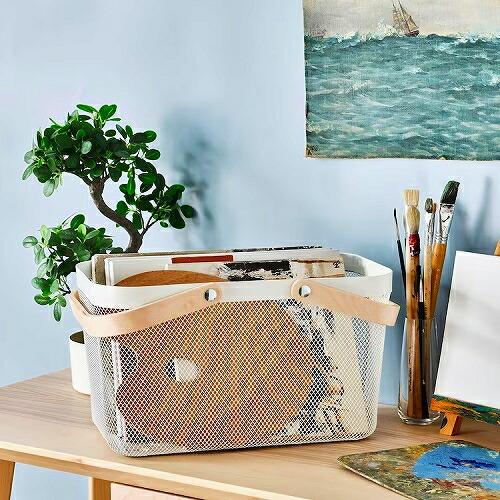 イケア（IKEA） バスケット ホワイト 27x42x23cm m90530397 RISATORP