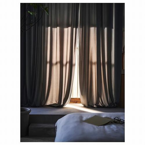 イケア（IKEA） カーテン1組 グレー 135x250cm m90532259 SANDSVINGEL