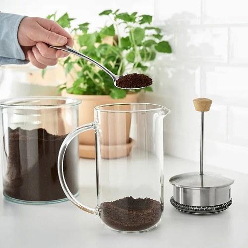 イケア（IKEA） コーヒー ティー メーカー クリアガラス ステンレス