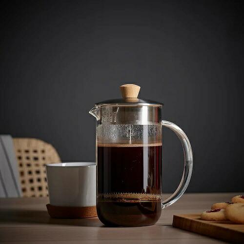 イケア（IKEA） コーヒー ティー メーカー クリアガラス ステンレス