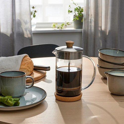イケア（IKEA） コーヒー ティー メーカー クリアガラス ステンレス