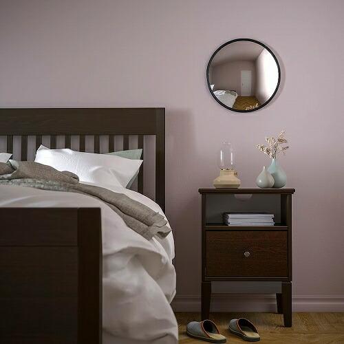イケア IKEA デコレーション凸面ミラー ブラック 41cm m90544460