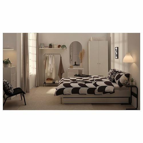 イケア（IKEA） ハンガーラック チャコール 78x147cm m90558206