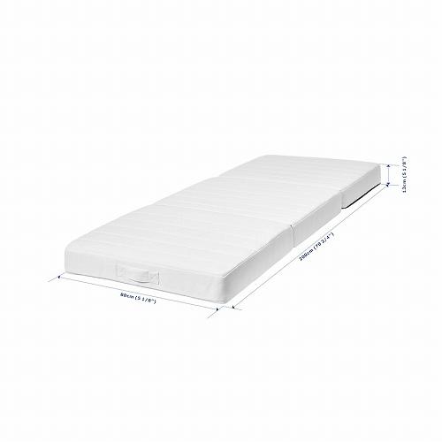 イケア（IKEA） マットレス プーフ かため ヴィースレ グレー 80x200cm