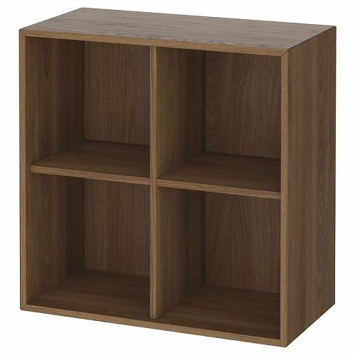 IKEA イケア キャビネット 4コンパートメント ブラウン ウォールナット 