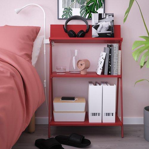 イケア（IKEA） オープン収納 レッド 60x35x91cm m90574598 KRONIKOR