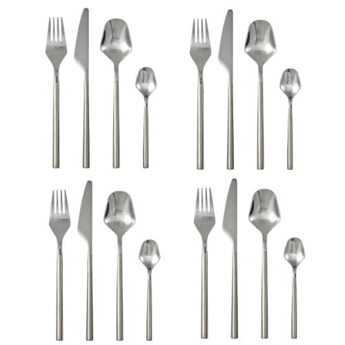 カトラリーセット ステンレススチール 多数 イケア（IKEA） カトラリー16点セット ステンレススチール m90581419