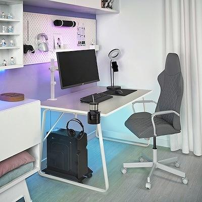 IKEA イケア ブラケット モニター1つ用 ホワイト m90591932 STUBBERGET ストゥブベルゲット_1