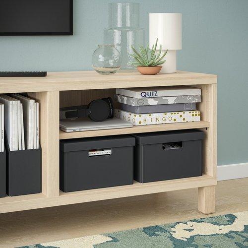 イケア（IKEA） 収納ボックス ふた付き チャコール 25×35×16cm