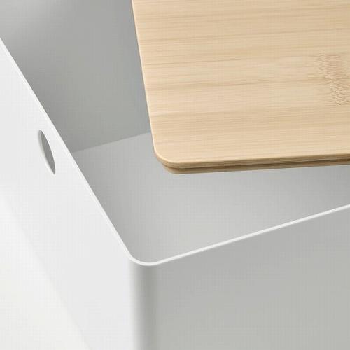 IKEA EKET エーケト KUGGIS クッギス付 ホワイト 木製ラック EKET