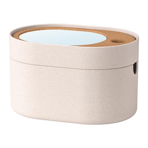 IKEA ミラーサニタリーBOX イケア IKEA 収納ボックス ミラーのふた付き プラスチック