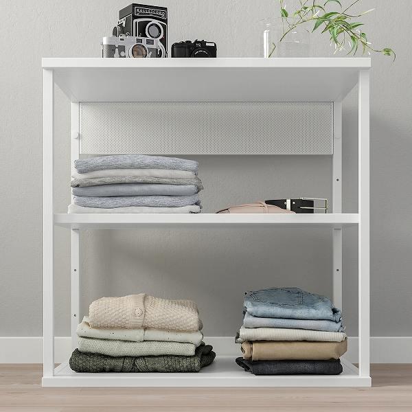 IKEA イケア オープンシェルフユニット ホワイト 白 60x40x60cm 