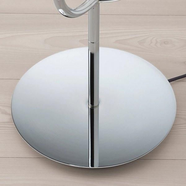 イケア（IKEA） フロアランプ クロムメッキ オパールホワイト ガラス