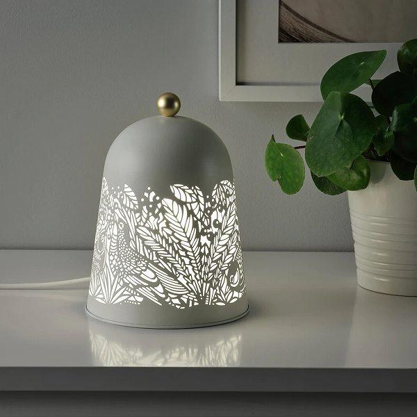 イケア（IKEA） LEDテーブルランプ ホワイト 白 黄銅色 n10440838