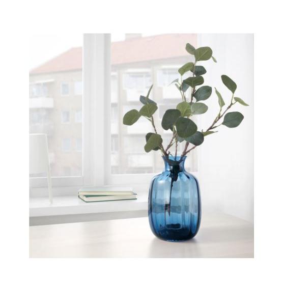 イケア（IKEA） 花瓶 ブルー 青 高さ21cm n10442192 TONSATTA