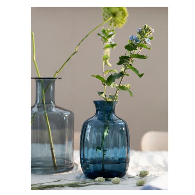 イケア（IKEA） 花瓶 ブルー 青 高さ21cm n10442192 TONSATTA
