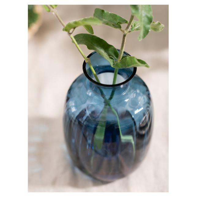 イケア（IKEA） 花瓶 ブルー 青 高さ21cm n10442192 TONSATTA