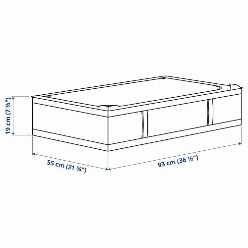 【セット商品】IKEA イケア SKUBB スクッブ 収納ケース 2個セット ダークグレー 幅93×奥行き55×高さ19cm ベッド下収納 n10472990x2｜clair-kobe｜10