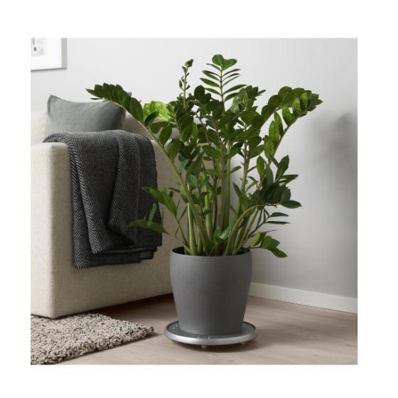 イケア（IKEA） 鉢カバー 8号 ダークグレー 24cm PERSILLADE