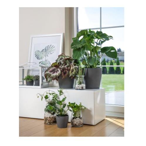 イケア IKEA 鉢カバー 8号 ダークグレー 24cm PERSILLADE ペルスィラデ