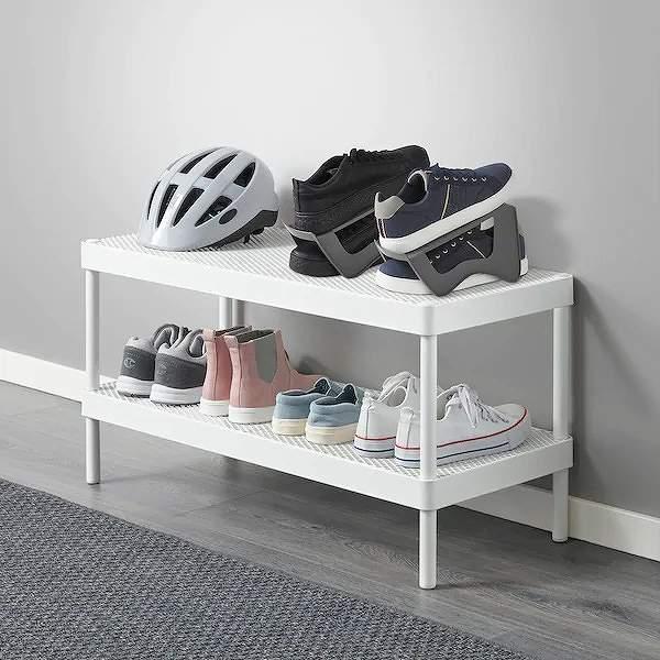 イケア（IKEA） シューズオーガナイザー 14x14x24cm グレー n20469421