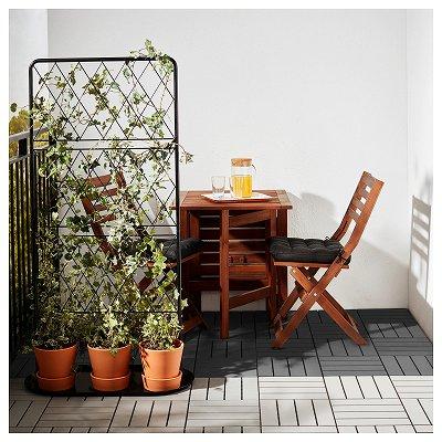 イケア（IKEA） フロアデッキ 屋外用 ダークグレー n30238114 RUNNEN 