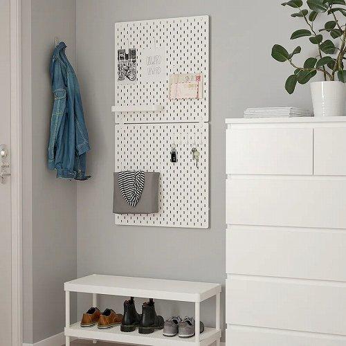 イケア（IKEA） 有孔ボード ホワイト 白 サイズ 56x56cm n30320806