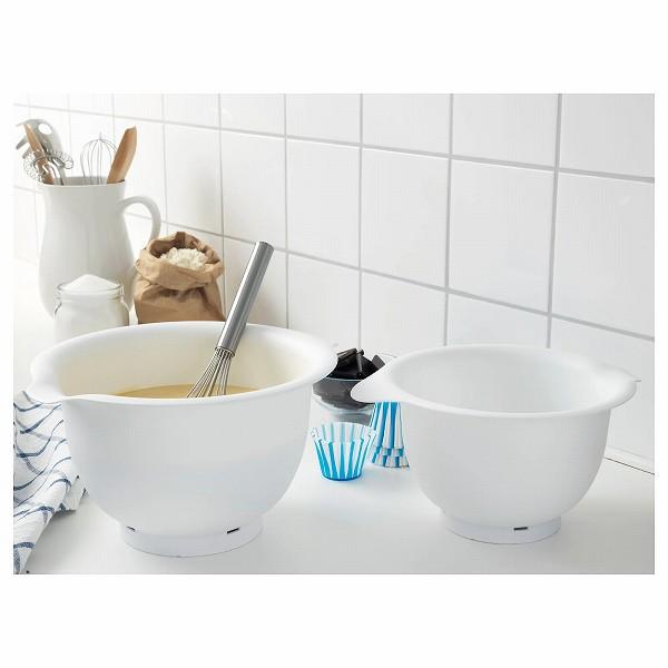 イケア（IKEA） ボウル 2点セット ホワイト 白 n30421792 VISPAD
