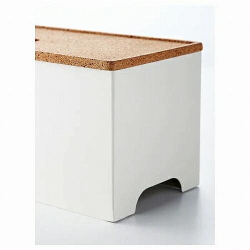 イケア（IKEA） ケーブルマネジメントボックス コルク ホワイト 白