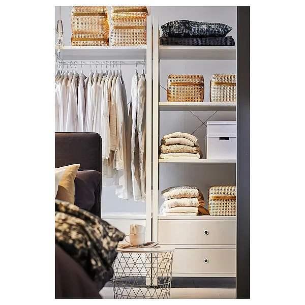 IKEA 3個 SMARRA スマッラ ふた付きボックス イケア（IKEA） ふた付きボックス 30x30x23cm ナチュラル n40348065