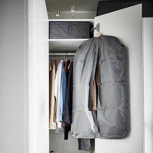 【新品未使用】IKEA スクッブ Lサイズ　グレー 4個セット SKUBB スクッブ シューズボックス, ダークグレー, 22x34x16 cm - IKEA