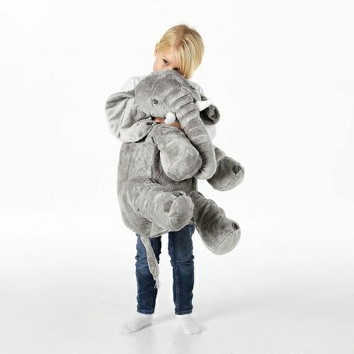 イケア（IKEA） ソフトトイ ぬいぐるみ ゾウ グレー n50373592