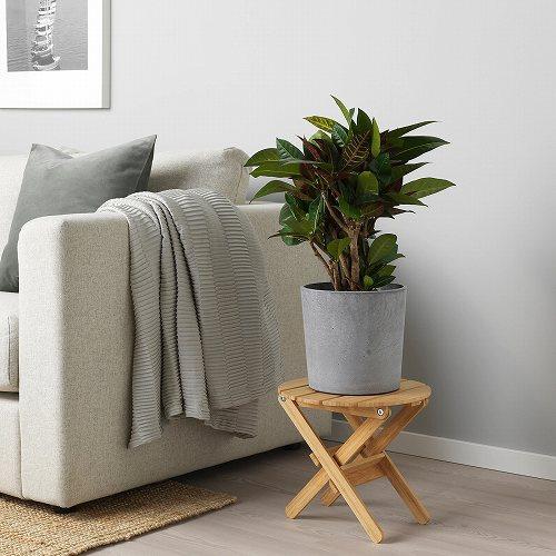 イケア（IKEA） 鉢カバー 6号 室内 屋外用 ライトグレー 19cm 
