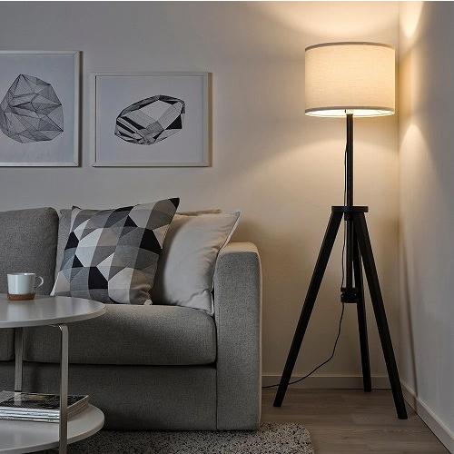 IKEA イケア フロアランプ ブラウン アッシュ ホワイト n50484854 LAUTERS_1