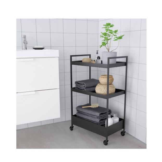 【新品未使用】IKEA イケア ロースコグ ワゴン ブラック 匿名発送 m54348177296_1.jpg?1743908451