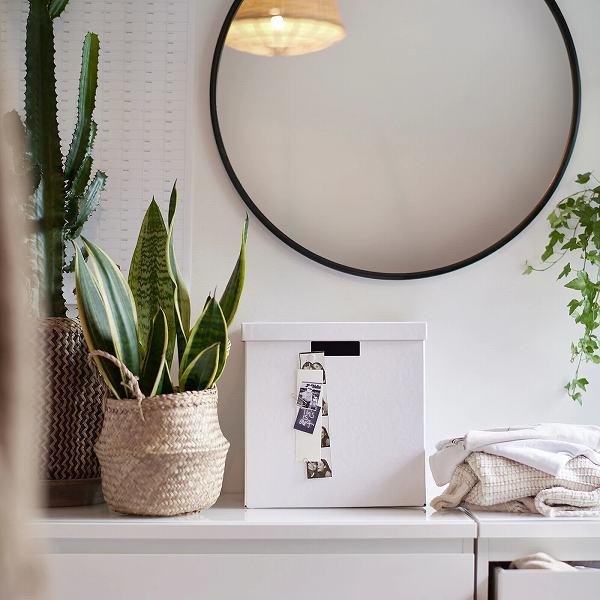 Ikea イケア 収納ボックス ふた付き ホワイト 白 32x35x32cm N Tjena N 株式会社 クレール 通販 Yahoo ショッピング