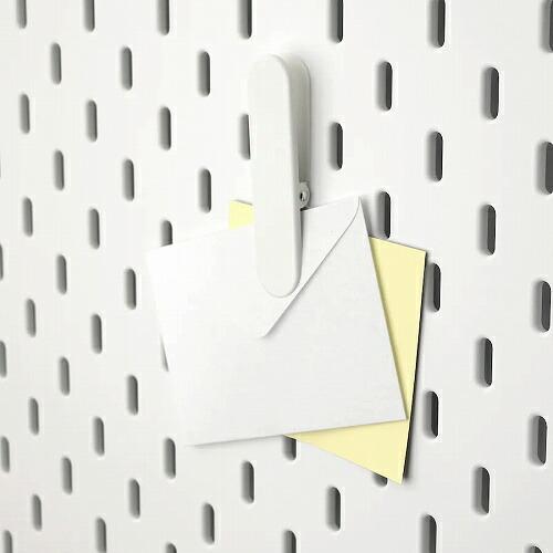イケア（IKEA） クリップ ホワイト 白 2ピース n70321615 SKADIS