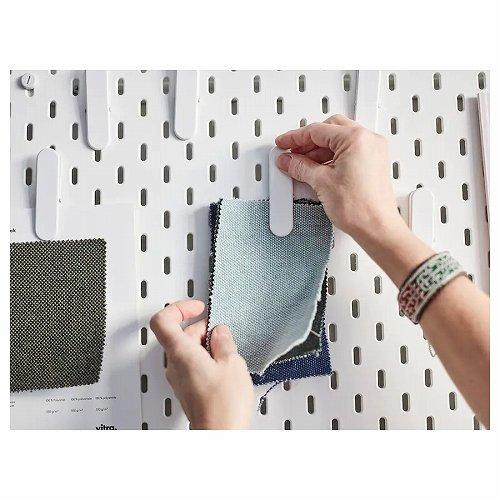 イケア（IKEA） クリップ ホワイト 白 2ピース n70321615 SKADIS